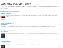 Tablet Screenshot of cabalcronicle.blogspot.com