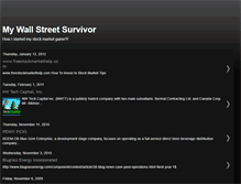 Tablet Screenshot of mywallstreetsurvivor.blogspot.com