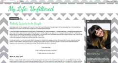 Desktop Screenshot of mylifeunfiltered.blogspot.com