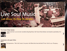 Tablet Screenshot of livesoulmusic.blogspot.com