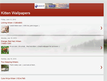 Tablet Screenshot of kittenwallpapers.blogspot.com