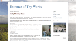 Desktop Screenshot of entranceofthywords.blogspot.com