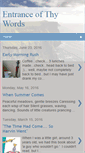 Mobile Screenshot of entranceofthywords.blogspot.com