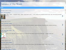 Tablet Screenshot of entranceofthywords.blogspot.com