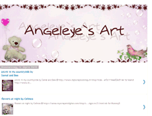 Tablet Screenshot of angeleyesart.blogspot.com