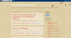 Desktop Screenshot of newsmanreports.blogspot.com