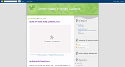 Desktop Screenshot of christyrussellholistic.blogspot.com