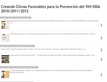 Tablet Screenshot of creandoclimasfavorables.blogspot.com