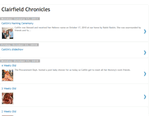 Tablet Screenshot of clairfieldchronicles.blogspot.com