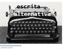 Tablet Screenshot of escrita-alternativa.blogspot.com