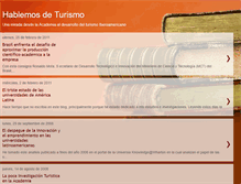 Tablet Screenshot of hablemosdeturismo.blogspot.com