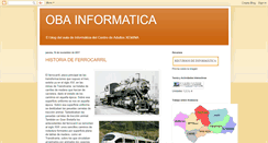 Desktop Screenshot of obainformatica.blogspot.com