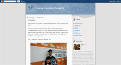 Desktop Screenshot of micky-micky86.blogspot.com