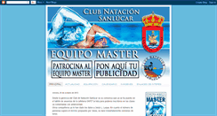 Desktop Screenshot of clubnatacionsanlucarmaster.blogspot.com