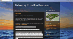 Desktop Screenshot of followinghiscalltohonduras.blogspot.com