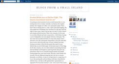 Desktop Screenshot of blogsfromasmallisland.blogspot.com