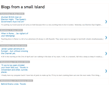 Tablet Screenshot of blogsfromasmallisland.blogspot.com