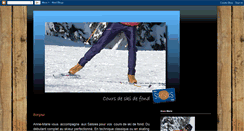 Desktop Screenshot of cours-de-ski-de-fond.blogspot.com