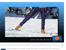 Tablet Screenshot of cours-de-ski-de-fond.blogspot.com