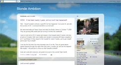 Desktop Screenshot of blondeambition0228.blogspot.com