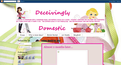 Desktop Screenshot of deceivinglydomestic.blogspot.com