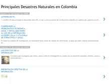 Tablet Screenshot of desastresnaturalesencolombia.blogspot.com