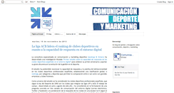 Desktop Screenshot of comunicaciondeporteymarketing.blogspot.com