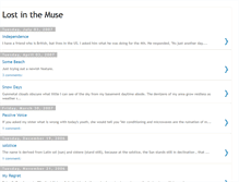 Tablet Screenshot of lostinthemuse.blogspot.com
