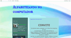 Desktop Screenshot of alfabetizandonocomputador.blogspot.com