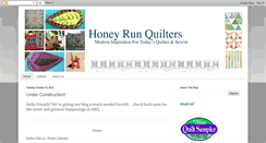 Desktop Screenshot of honeyrunquilters.blogspot.com