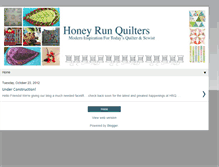 Tablet Screenshot of honeyrunquilters.blogspot.com