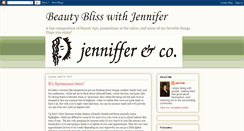Desktop Screenshot of beautyblisswithjenniffer.blogspot.com