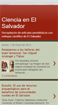 Mobile Screenshot of cienciaenelsalvador.blogspot.com