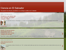 Tablet Screenshot of cienciaenelsalvador.blogspot.com