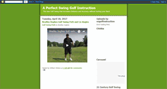 Desktop Screenshot of aperfectswing.blogspot.com