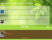 Tablet Screenshot of judyandsuesmostexcellentadventure.blogspot.com