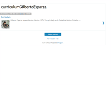 Tablet Screenshot of curriculumgilbertoesparza.blogspot.com