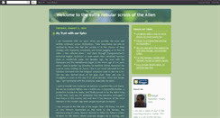 Desktop Screenshot of alienscrolls.blogspot.com
