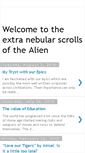 Mobile Screenshot of alienscrolls.blogspot.com