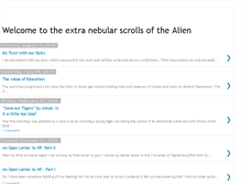 Tablet Screenshot of alienscrolls.blogspot.com