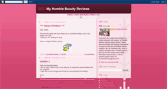 Desktop Screenshot of myhumblereviews.blogspot.com