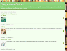 Tablet Screenshot of divagandoemsaude.blogspot.com