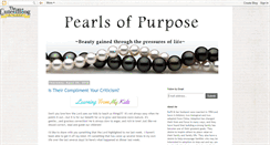 Desktop Screenshot of pearlsofpurpose.blogspot.com