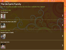 Tablet Screenshot of mccarrafamily.blogspot.com