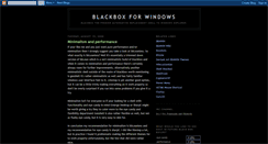 Desktop Screenshot of blackbox4win.blogspot.com