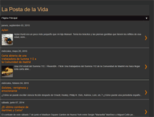 Tablet Screenshot of lapostadelavida.blogspot.com