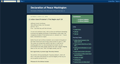 Desktop Screenshot of declarationofpeacewa.blogspot.com