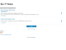 Tablet Screenshot of bscitnotes.blogspot.com