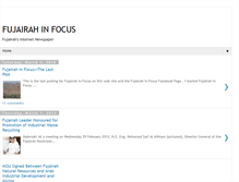 Tablet Screenshot of fujairahinfocus.blogspot.com