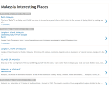 Tablet Screenshot of malaysia-interesting-places.blogspot.com